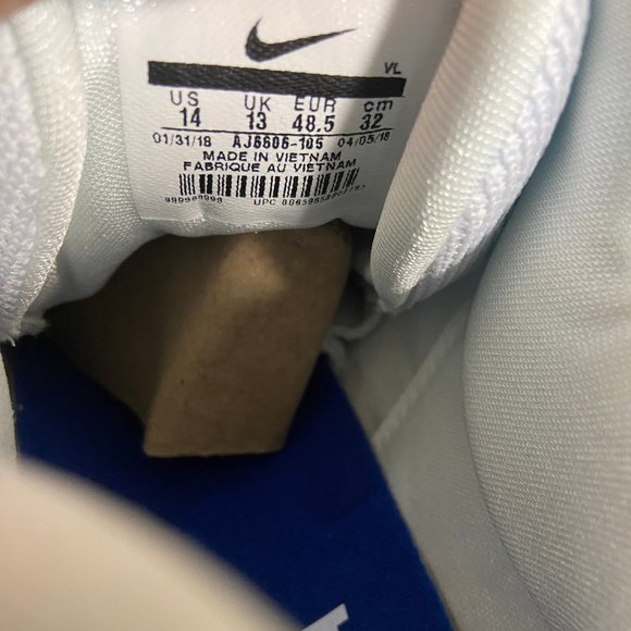 Nike Alpha Menace Pro Low TD Dallas Cowboys PE Football Cleats AJ6606-105 Men 14